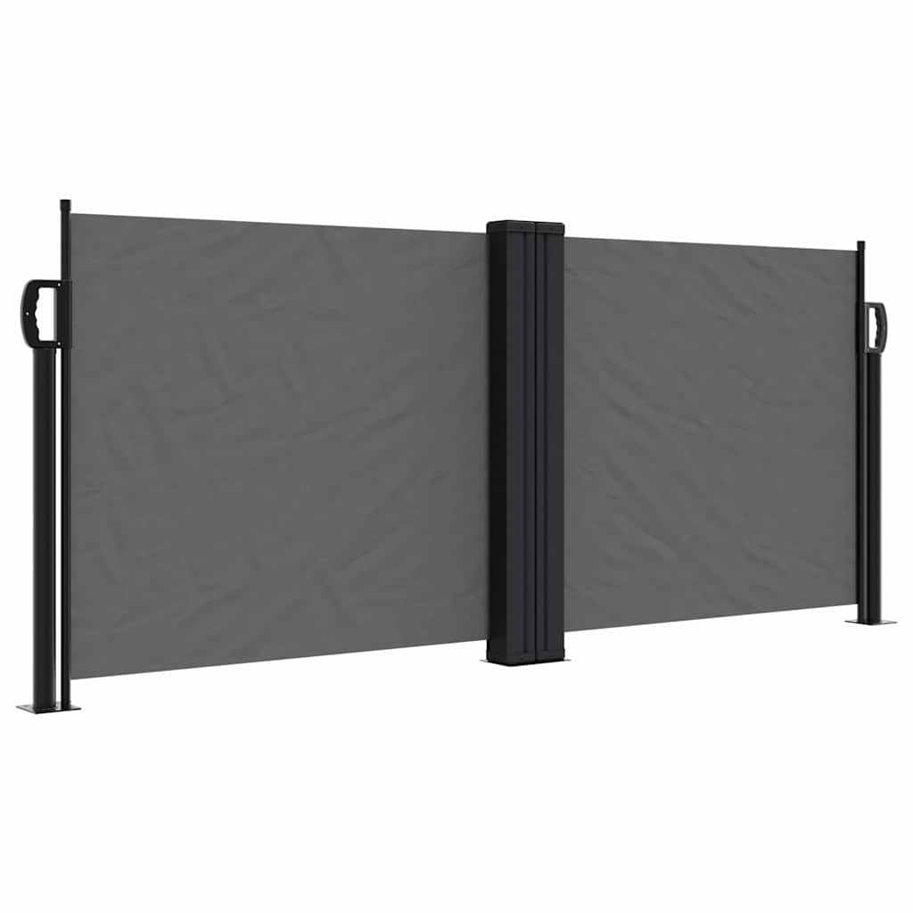 Uvlačiva bočna tenda 100 x 1000 cm antracit