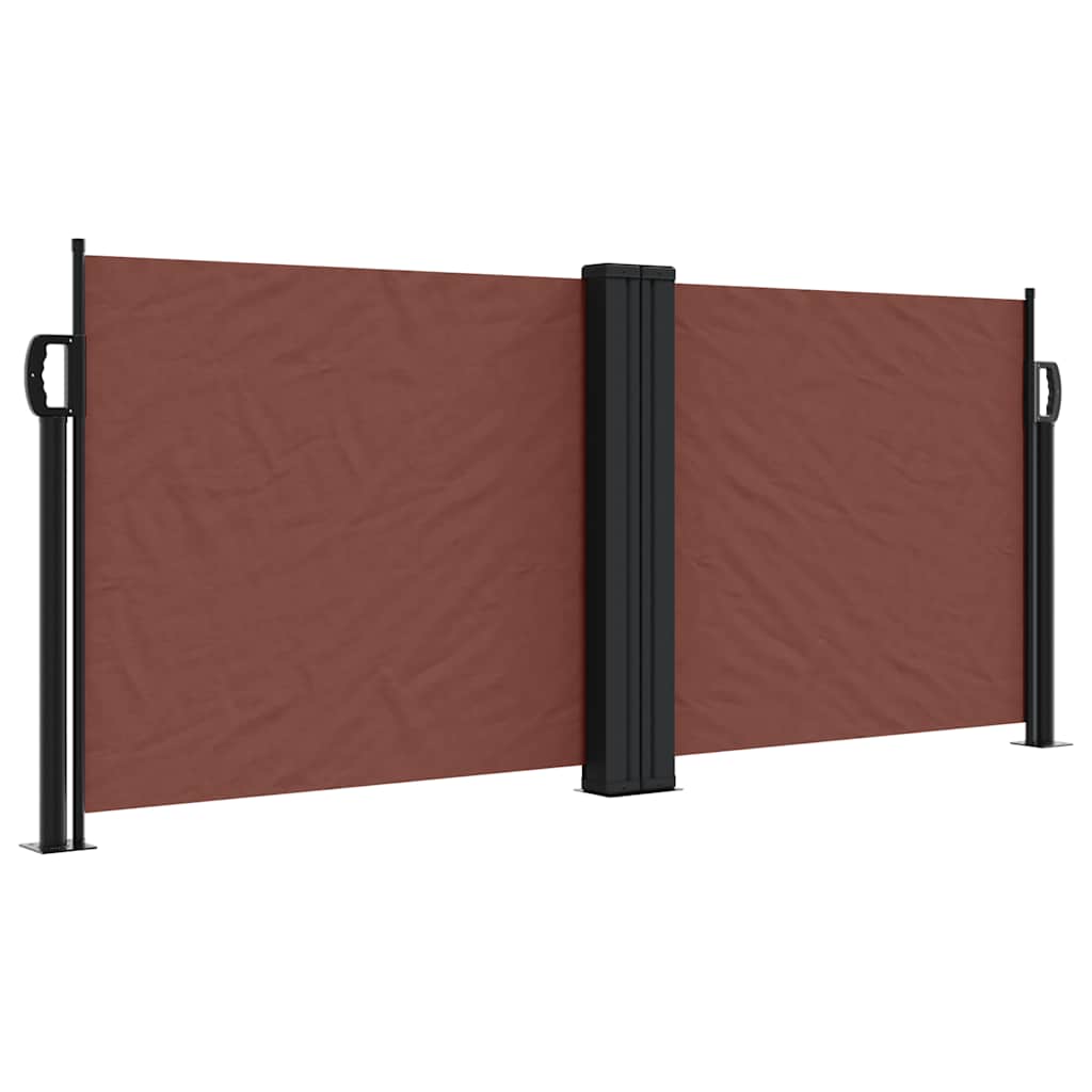 Uvlačiva bočna tenda 100 x 1000 cm smeđa