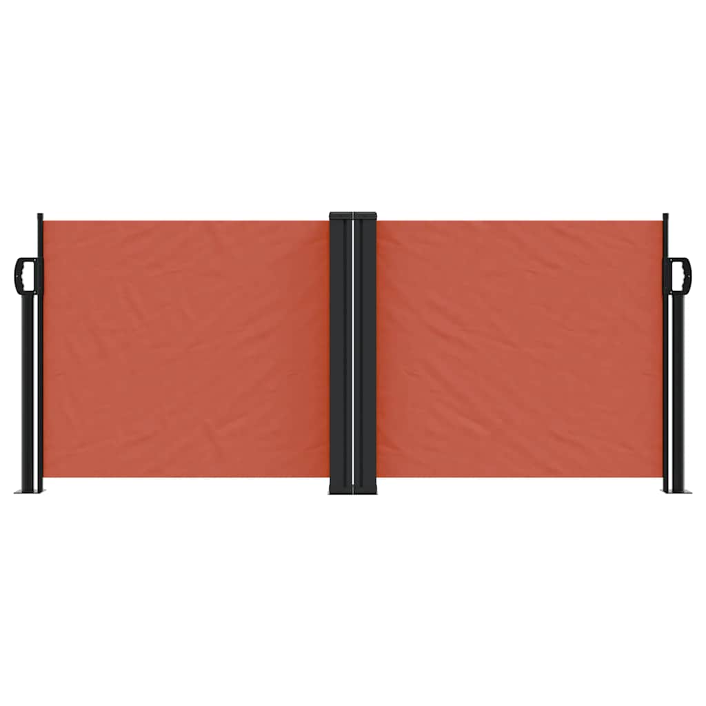 Uvlačiva bočna tenda 100 x 1000 cm terakota