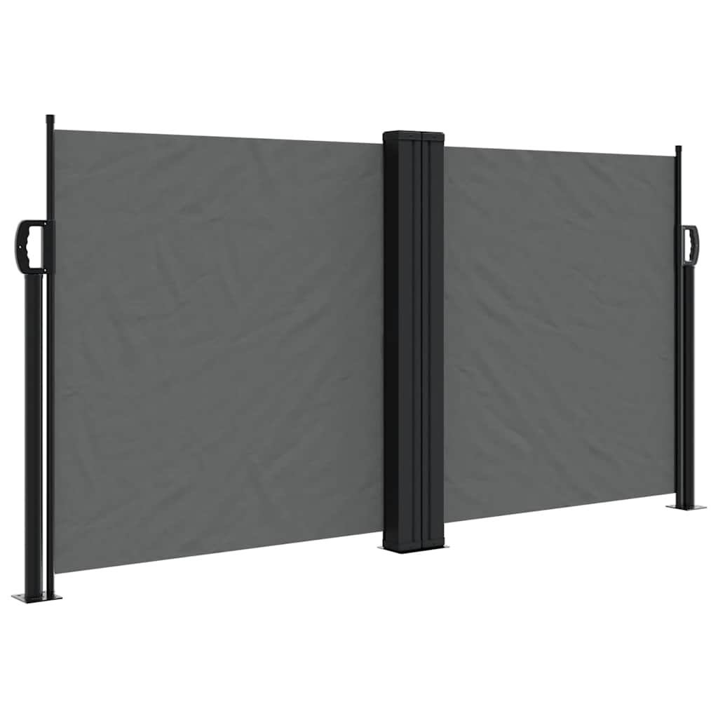 Uvlačiva bočna tenda 120 x 1000 cm antracit
