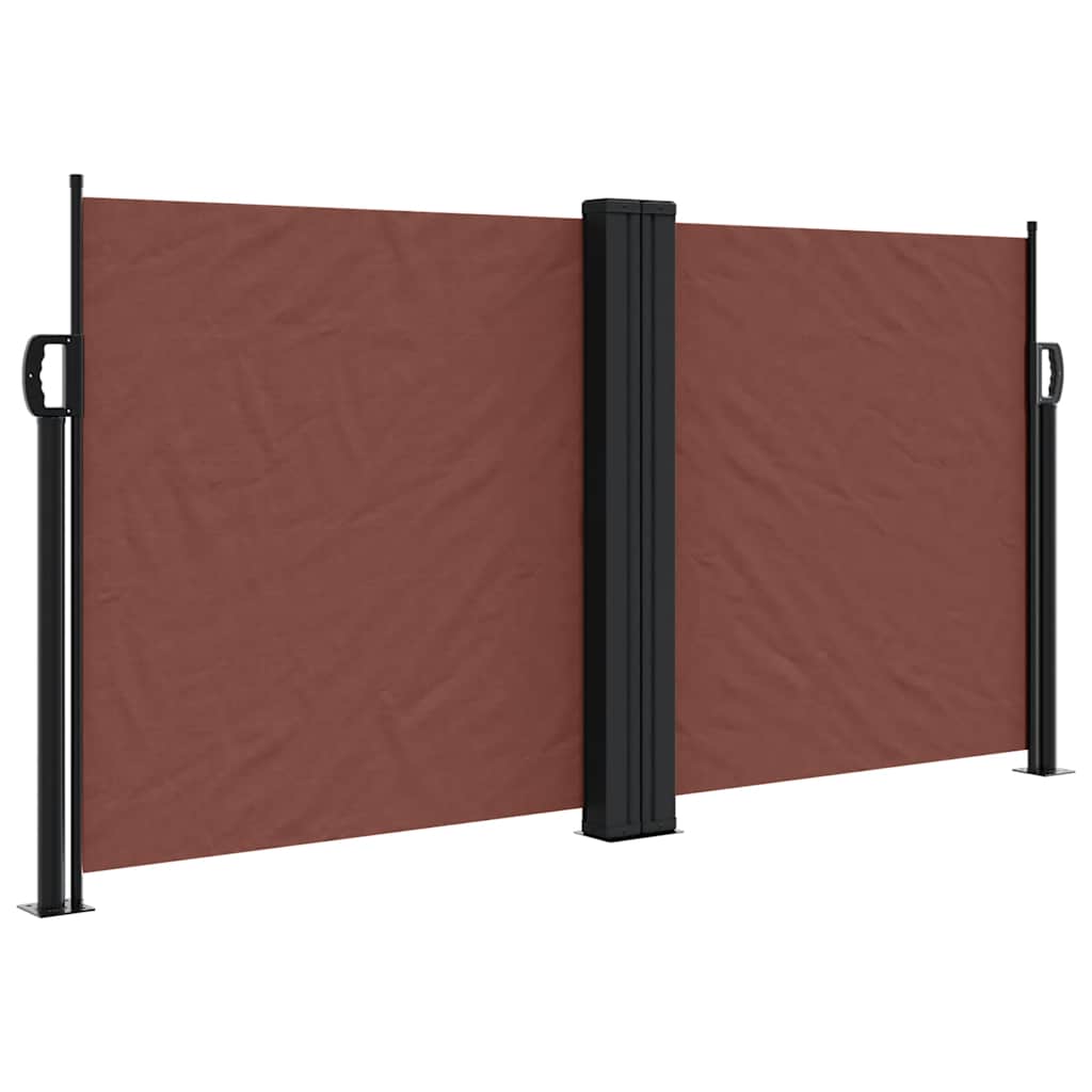Uvlačiva bočna tenda 120 x 1000 cm smeđa