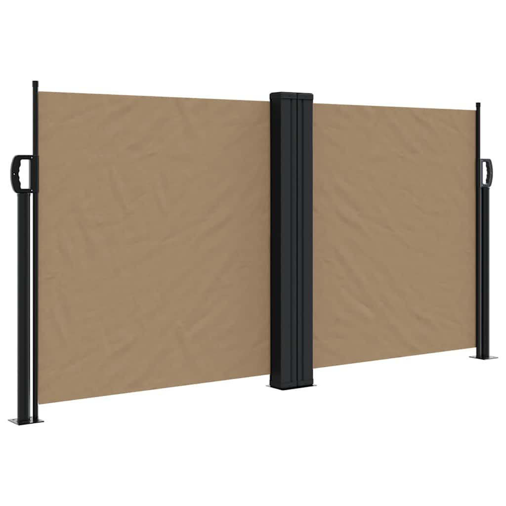 Uvlačiva bočna tenda 120 x 1000 cm smeđesiva