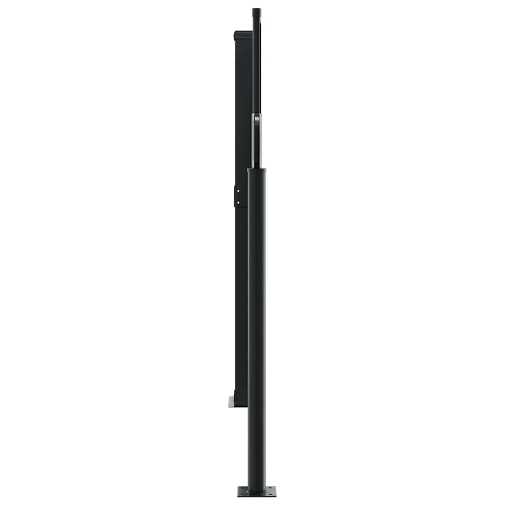 Uvlačiva bočna tenda 140 x 1000 cm crna