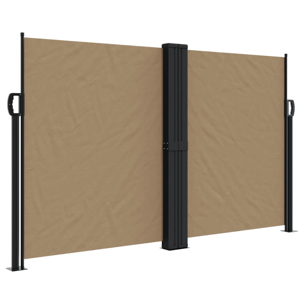 Uvlačiva bočna tenda 140 x 1000 cm smeđesiva