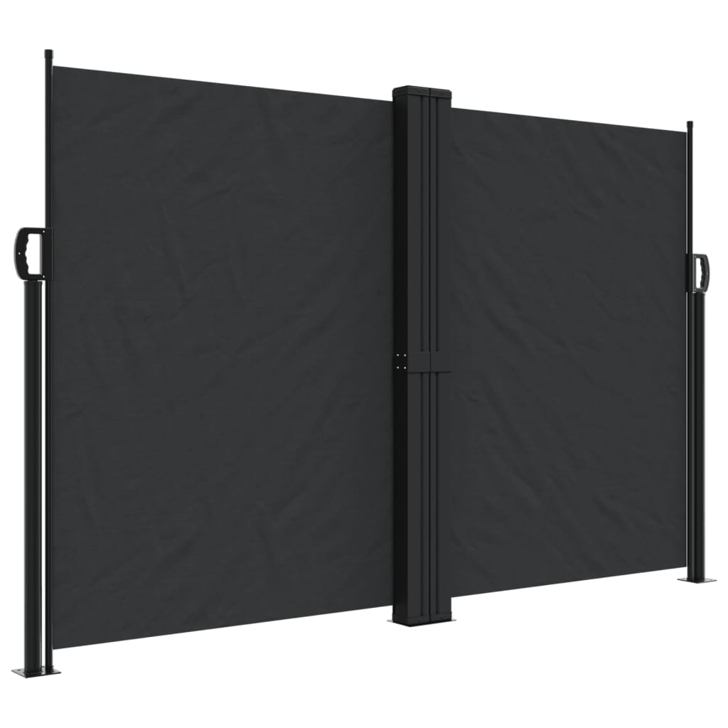 Bočna tenda na uvlačenje crna 160 x 1000 cm