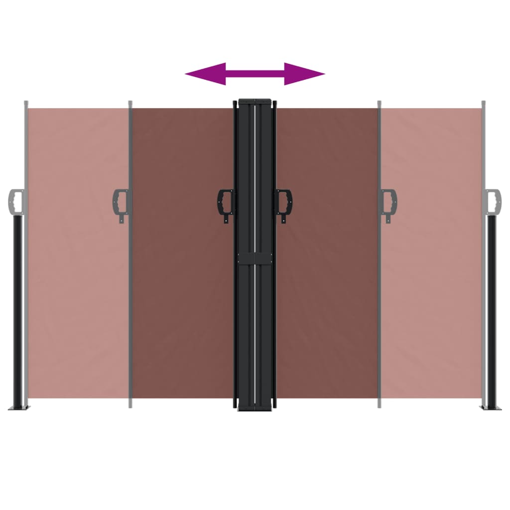 Bočna tenda na uvlačenje smeđa 160 x 1000 cm