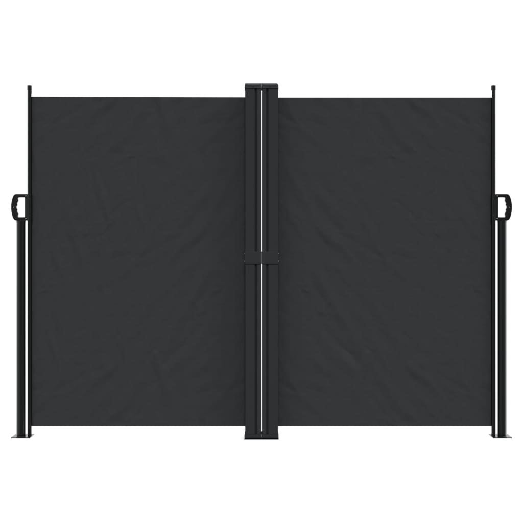 Bočna tenda na uvlačenje crna 180 x 1000 cm