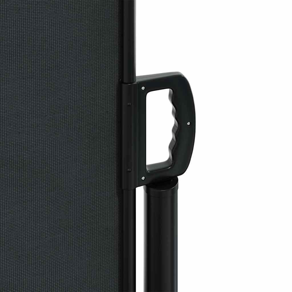 Bočna tenda na uvlačenje crna 120 x 1200 cm