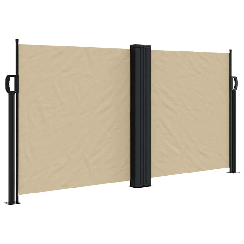 Uvlačiva bočna tenda bež 120 x 1200 cm