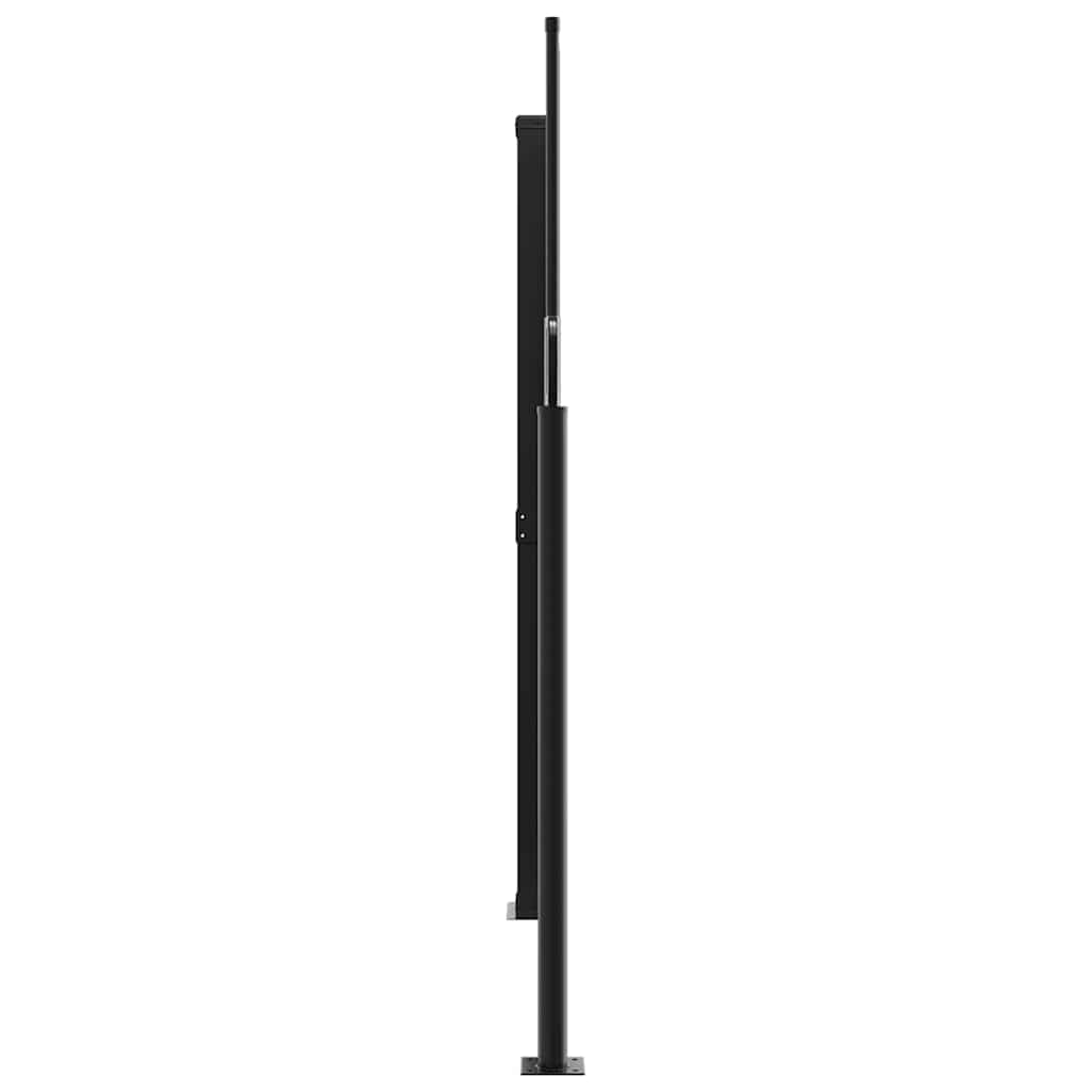 Bočna tenda na uvlačenje crna 160 x 1200 cm