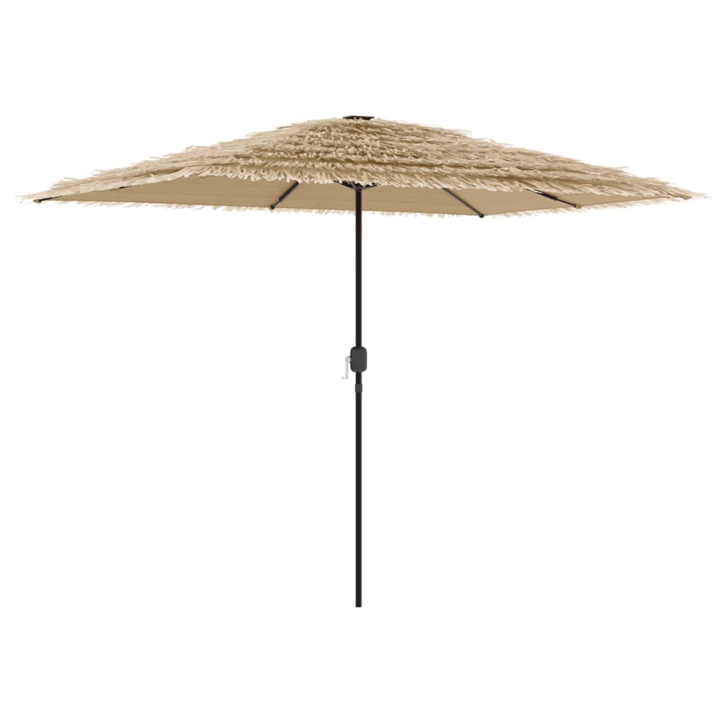 Vrtni suncobran s čeličnom šipkom smeđi 300x200x250 cm