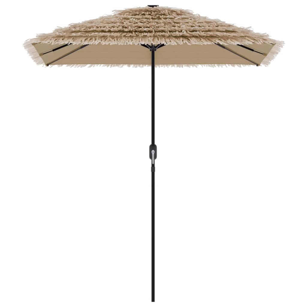 Vrtni suncobran s čeličnom šipkom smeđi 300x200x250 cm