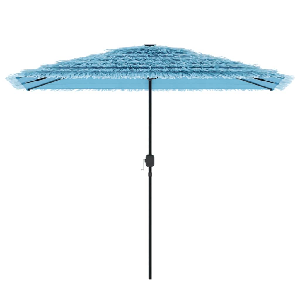 Vrtni suncobran s čeličnom šipkom plavi 300 x 200 x 250 cm