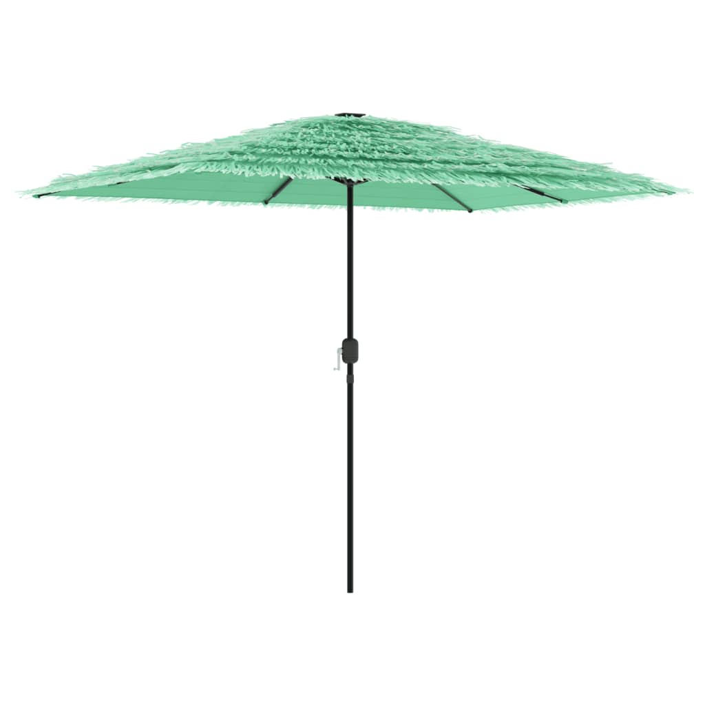 Vrtni suncobran s čeličnom šipkom zeleni 300x200x250 cm