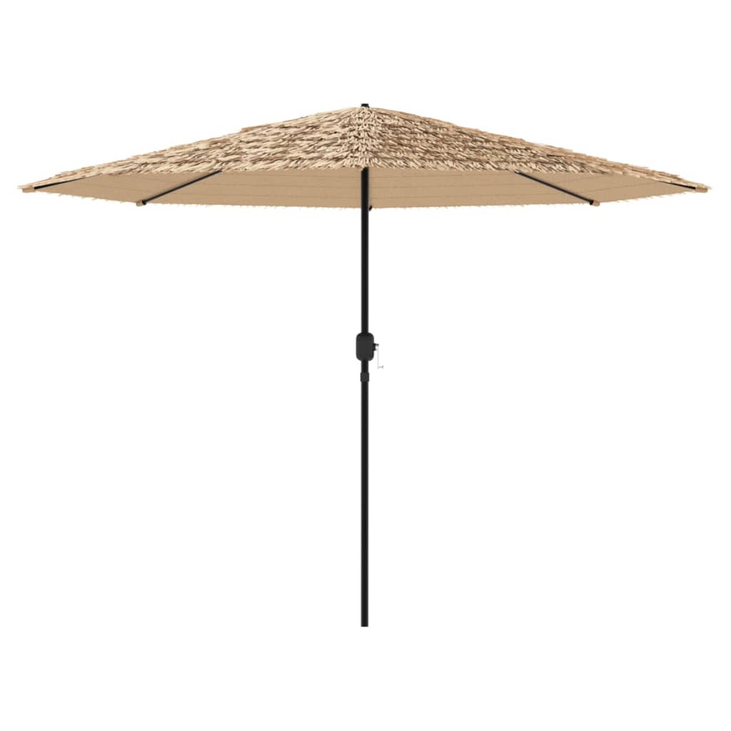 Vrtni suncobran s čeličnom šipkom smeđi 388x388x248 cm