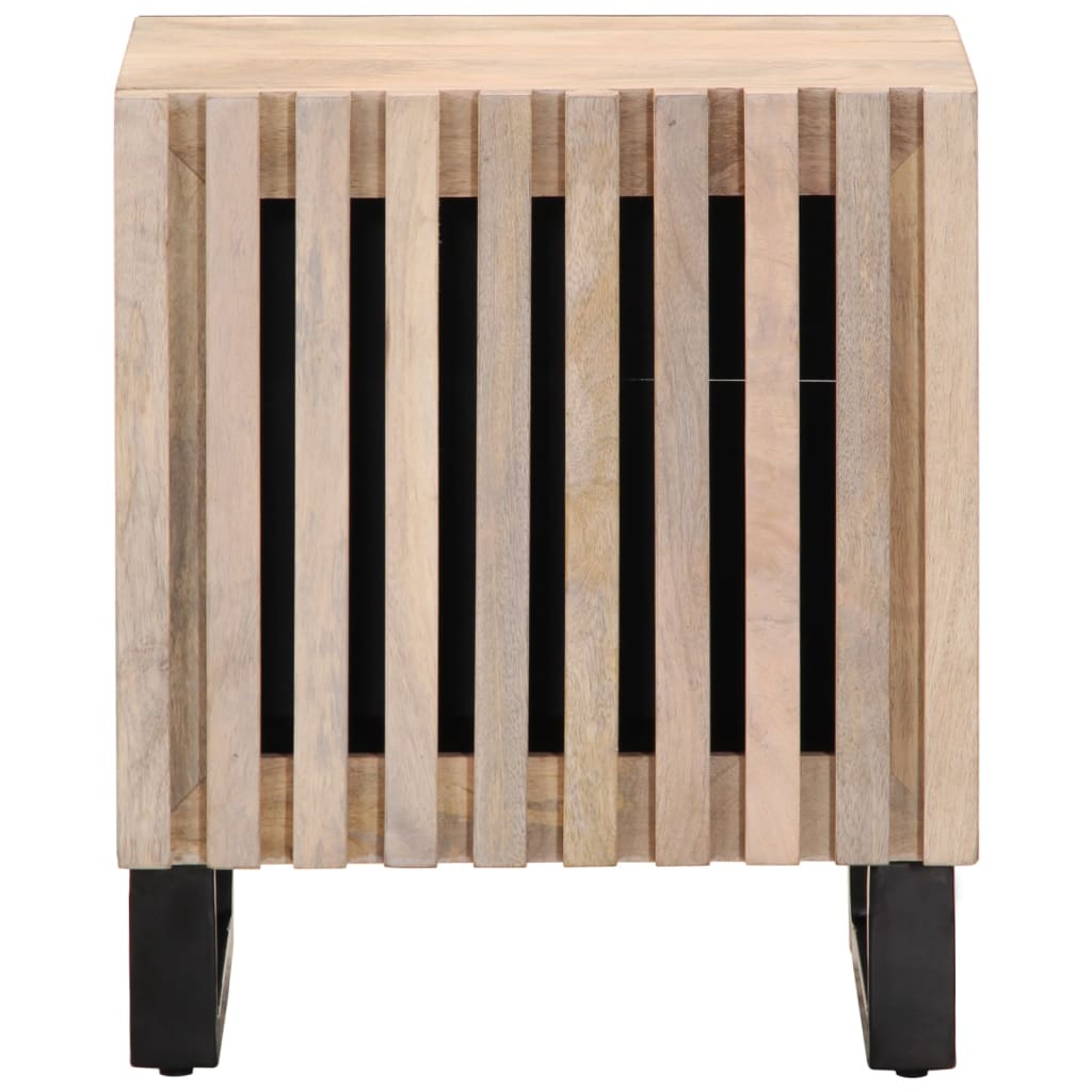 Noćni ormarići 2 kom 40x34x46 cm masivno izbijeljeno drvo manga