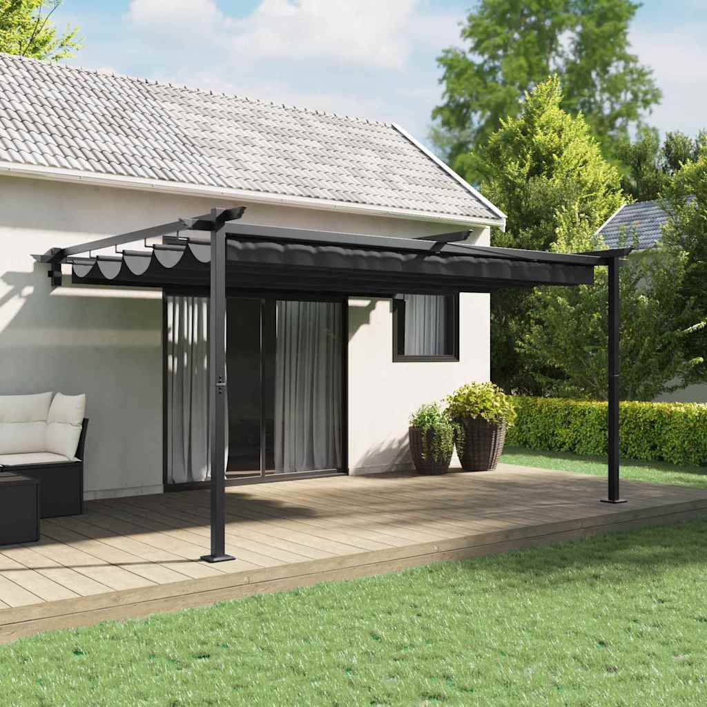 Gazebo Antracit 400 x 300 x 200 cm Poliester