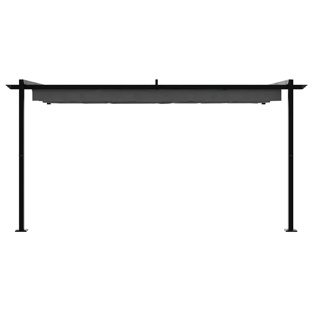 Gazebo Antracit 400 x 300 x 200 cm Poliester