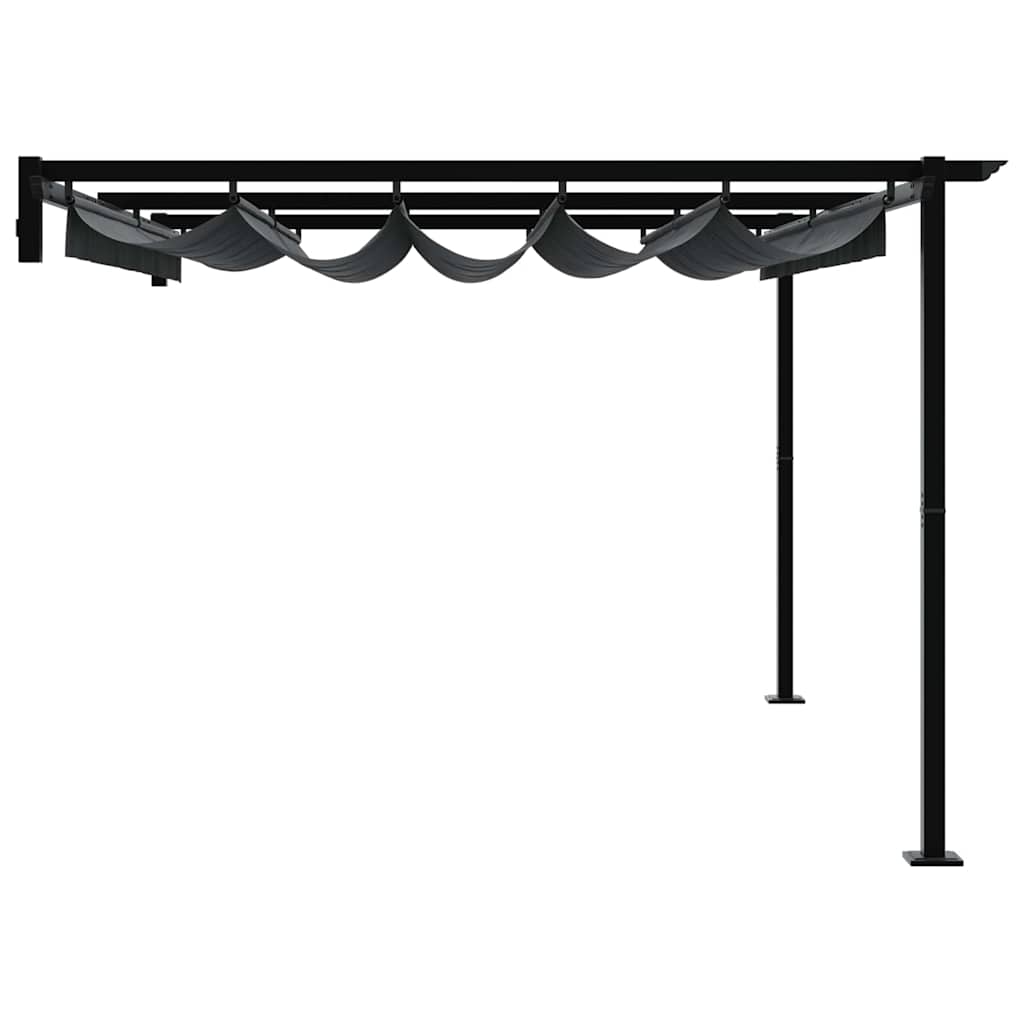 Gazebo Antracit 400 x 300 x 200 cm Poliester