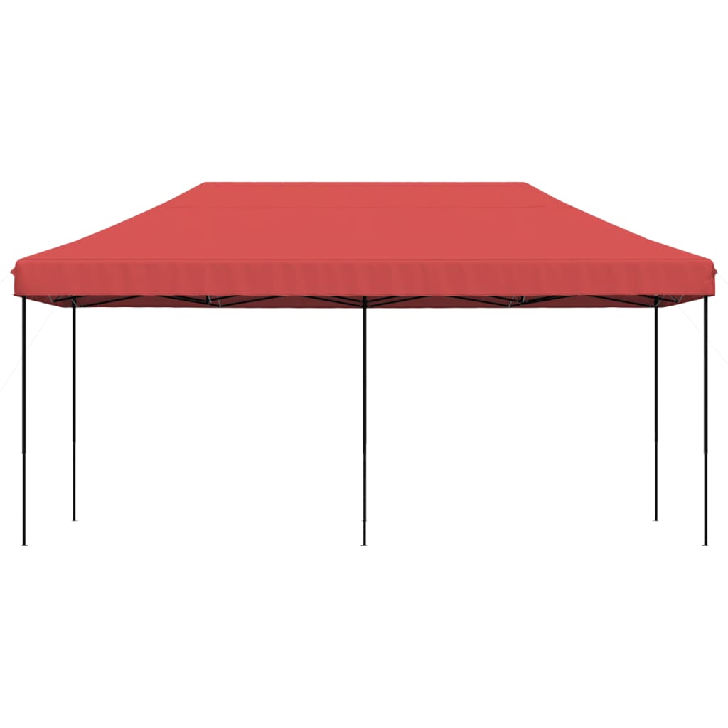 Sklopivi prigodni šator za zabave bordo 580x292x315 cm
