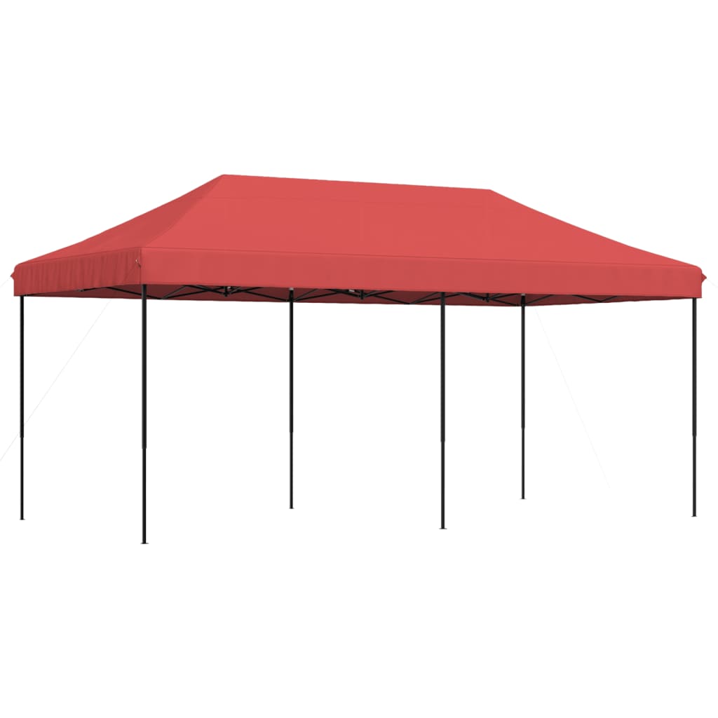 Sklopivi prigodni šator za zabave bordo 580x292x315 cm