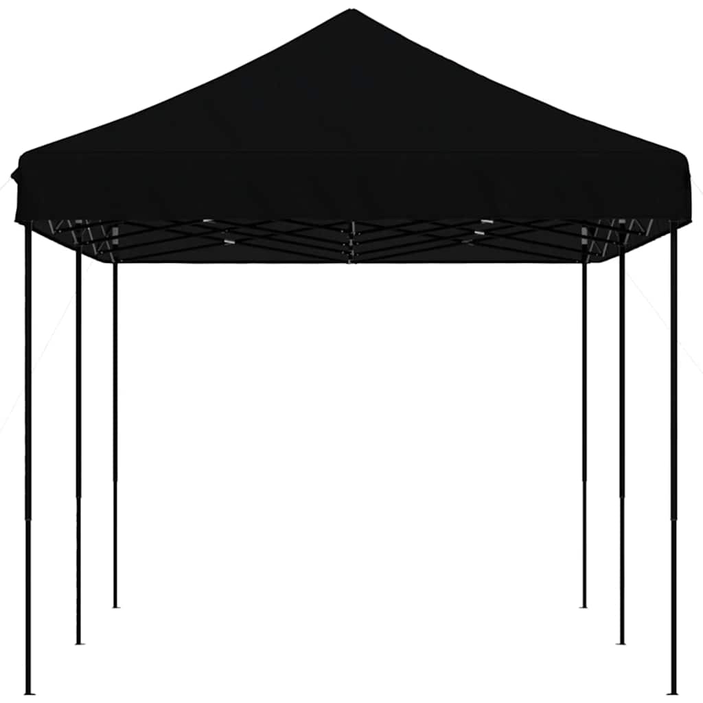 Sklopivi prigodni šator za zabave crni 580x292x315 cm