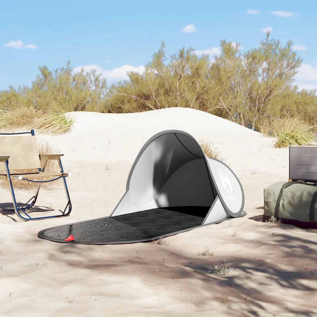 Šator za plažu sivi prigodni vodootporni