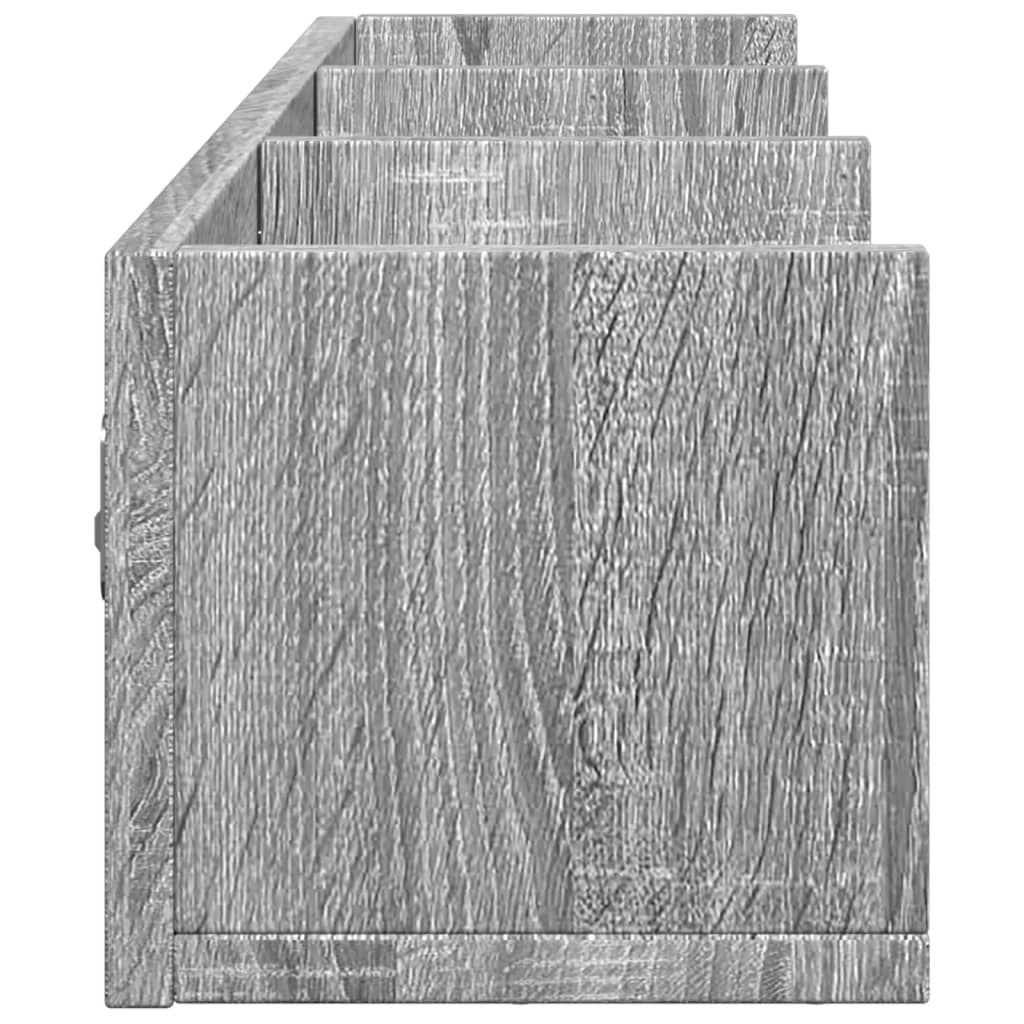 Zidni ormarići 2 kom siva sonome 75x18x16,5cm konstruirano drvo
