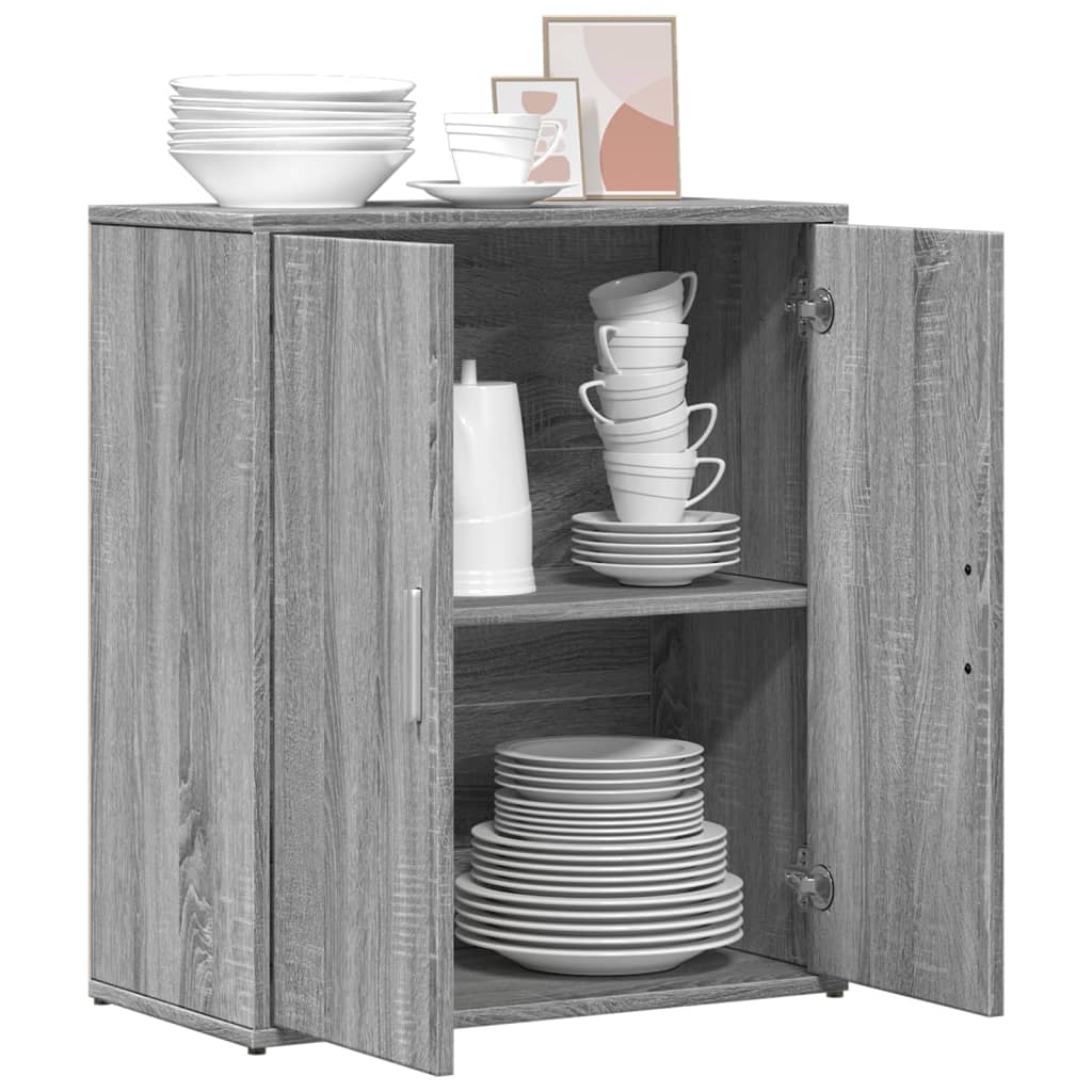 Komoda siva boja hrasta 60x31x70cm od konstruiranog drva