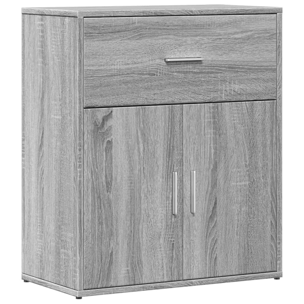 Komoda siva boja hrasta 60 x 31 x 70 cm od konstruiranog drva