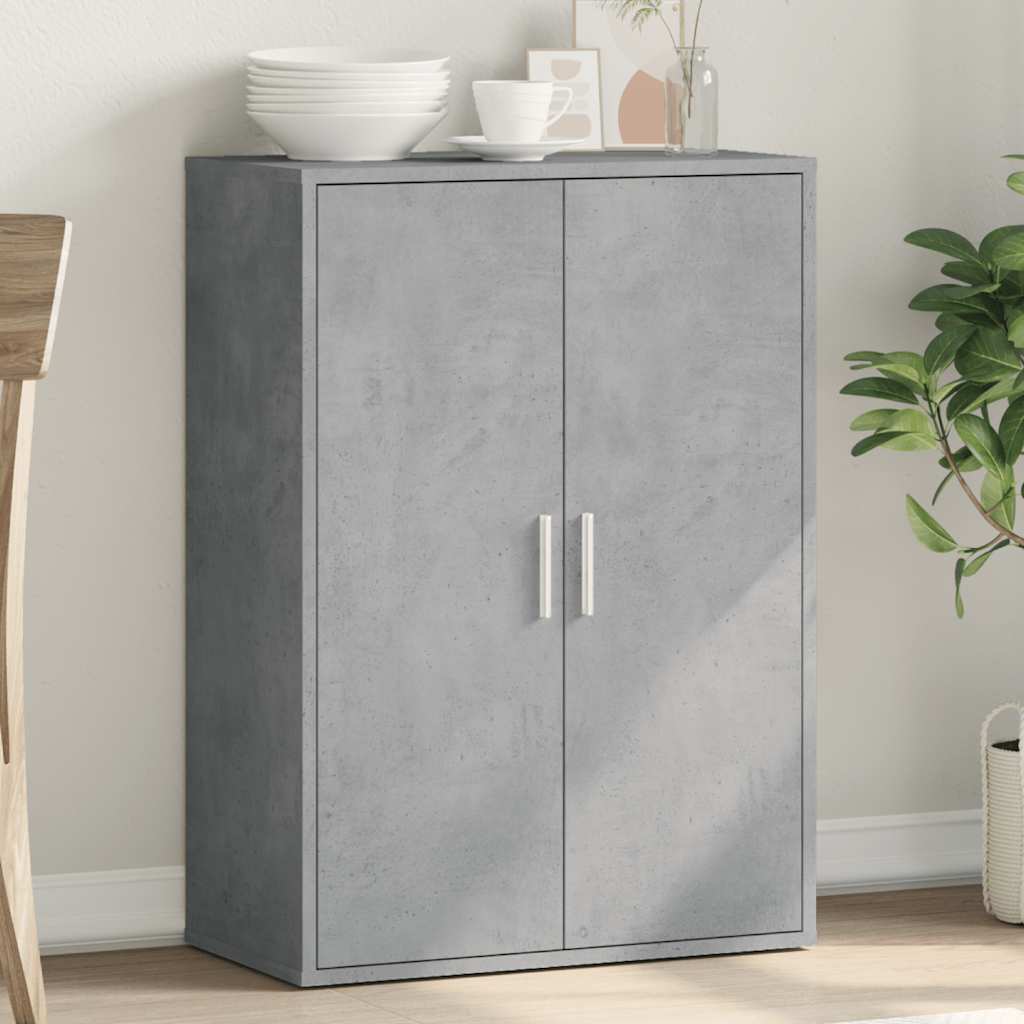 Komoda siva boja betona 60x31x84 cm od konstruiranog drva
