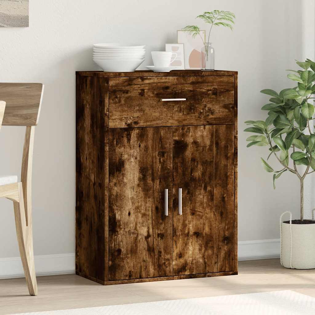 Komoda boja dimljenog hrasta 60x30x84 cm konstruirano drvo