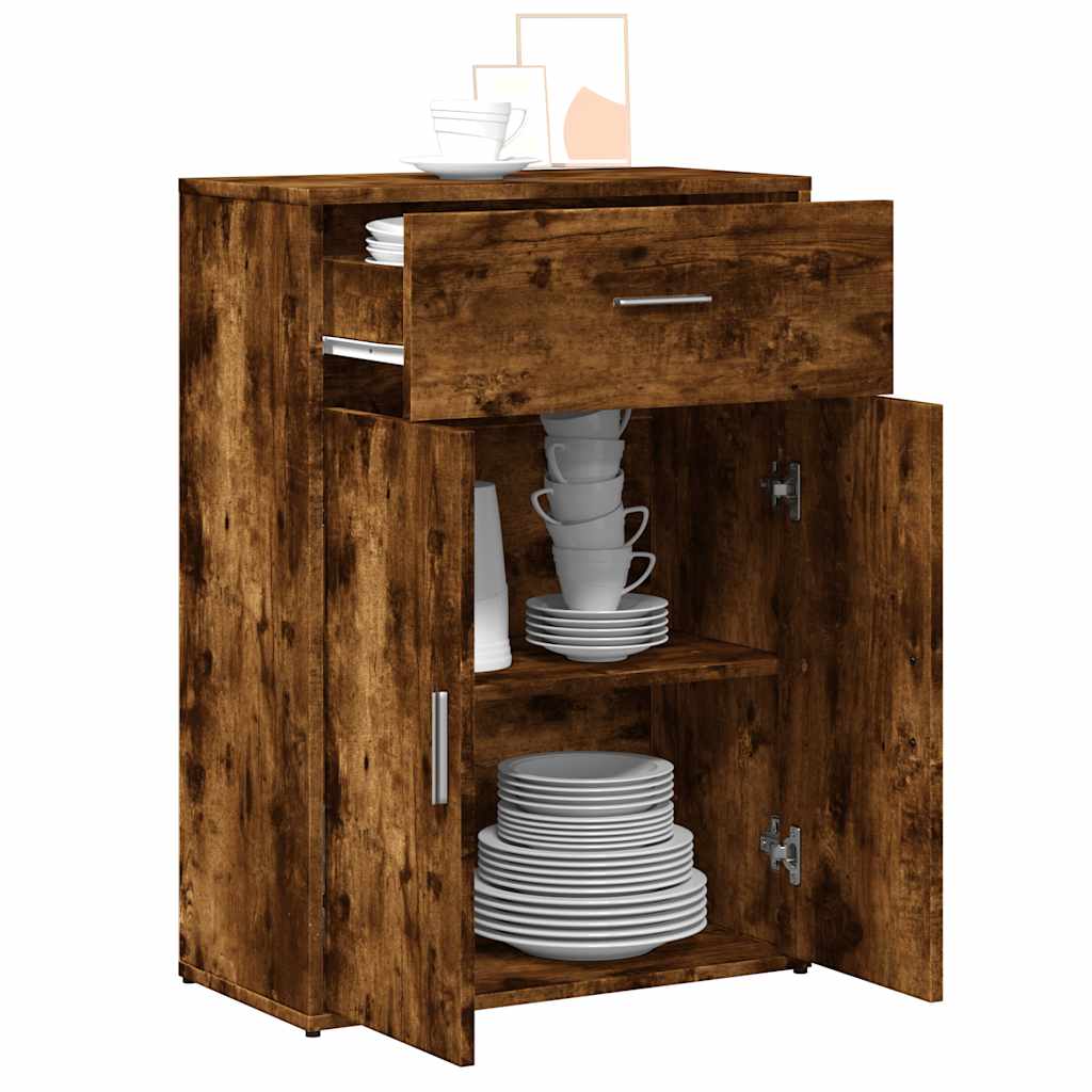 Komoda boja dimljenog hrasta 60x30x84 cm konstruirano drvo