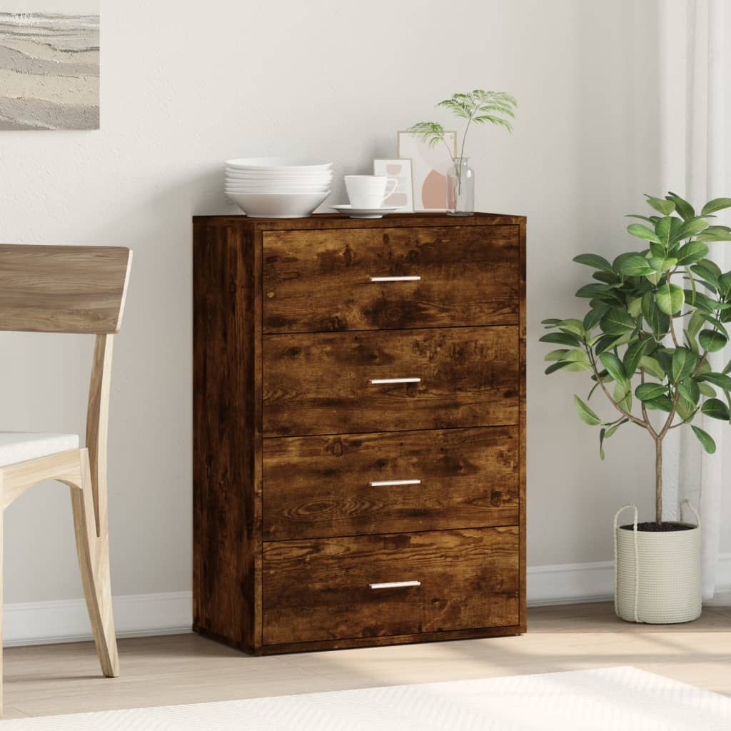 Komoda boja dimljenog hrasta 60x31x84 cm konstruirano drvo