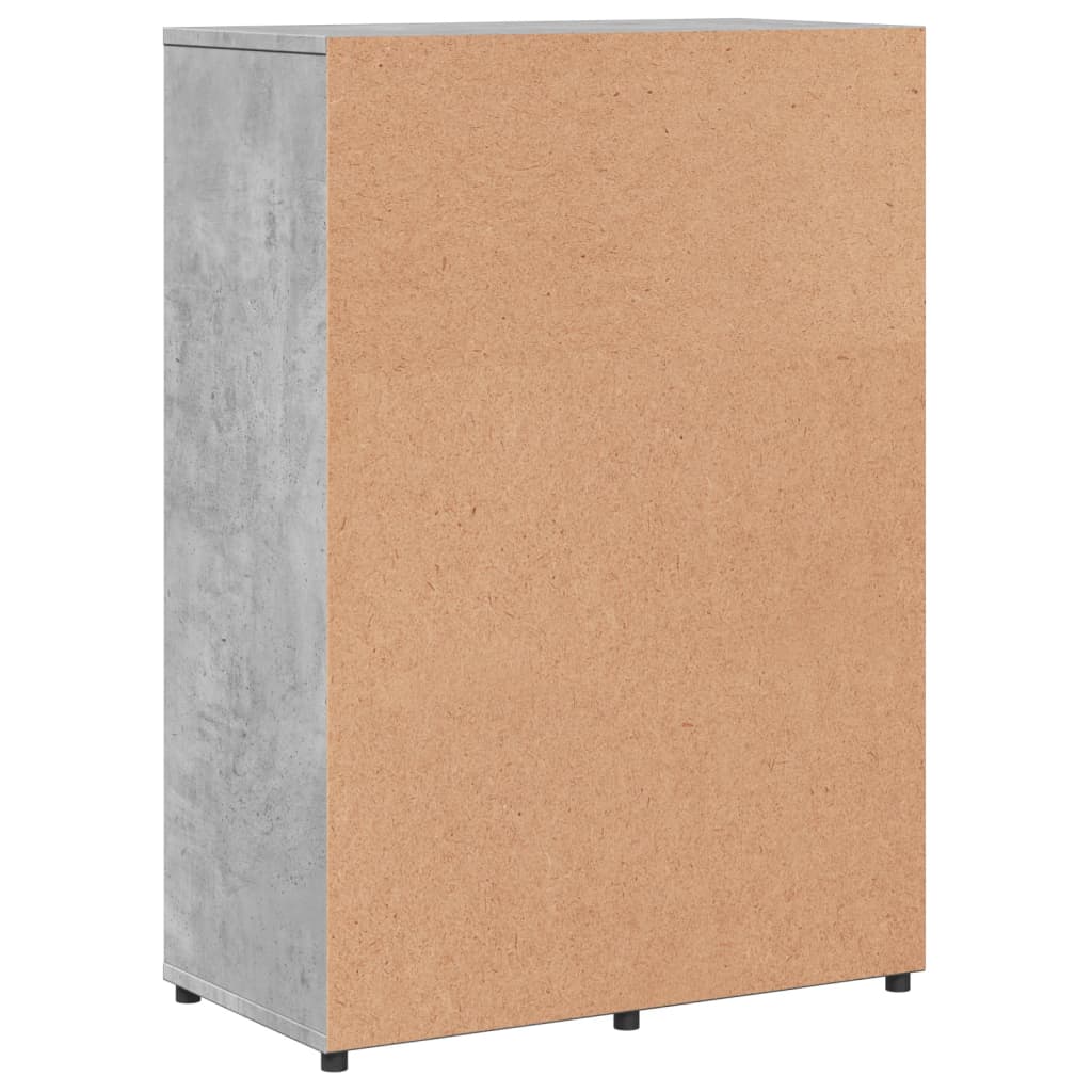 Komoda siva boja betona 60x31x84 cm od konstruiranog drva