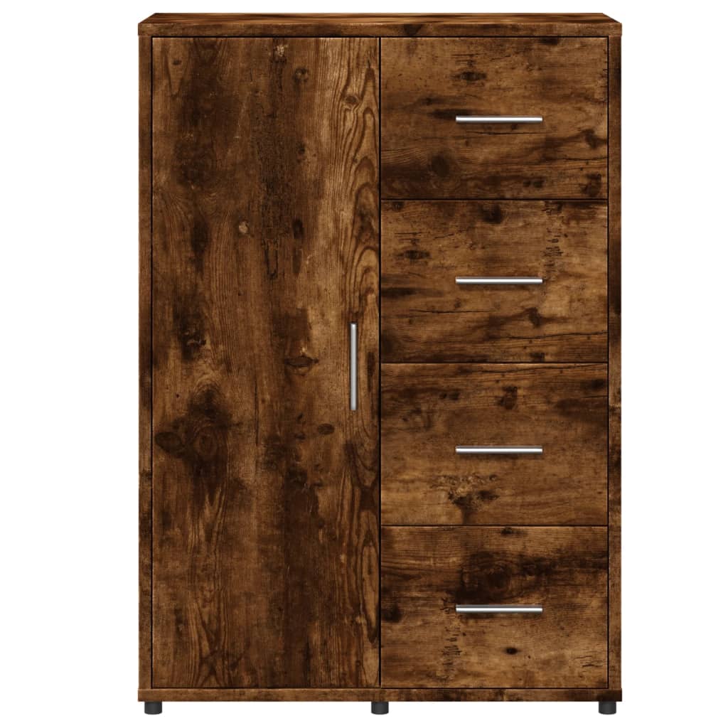 Komoda boja dimljenog hrasta 60x31x84 cm konstruirano drvo Smeđa