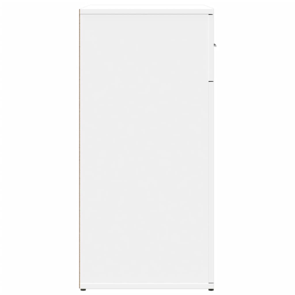 Komoda bijeli 79x38x80 cm od konstruiranog drva