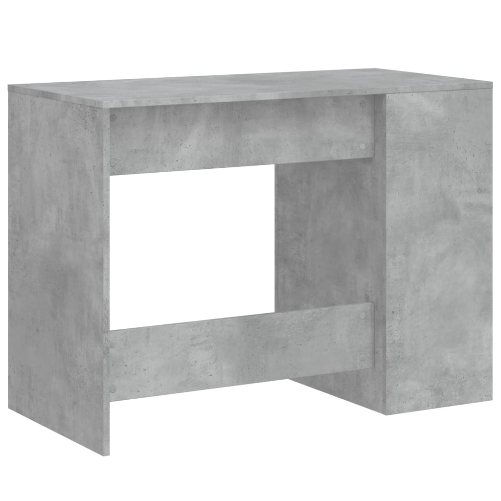 Radni stol boja betona 102 x 50 x 75 cm od konstruiranog drva