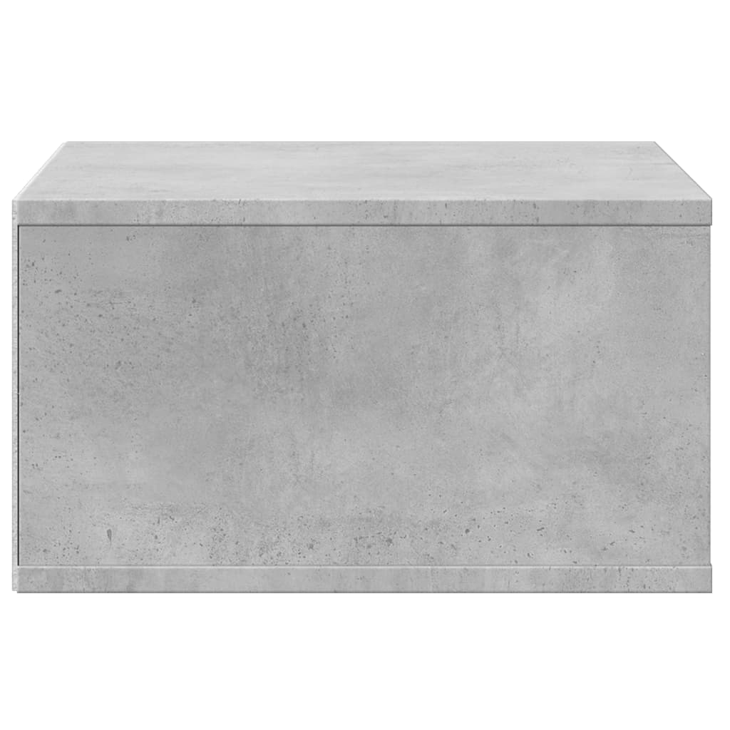 Stalak za pisač siva boja betona 49x40x22,5cm konstruirano drvo
