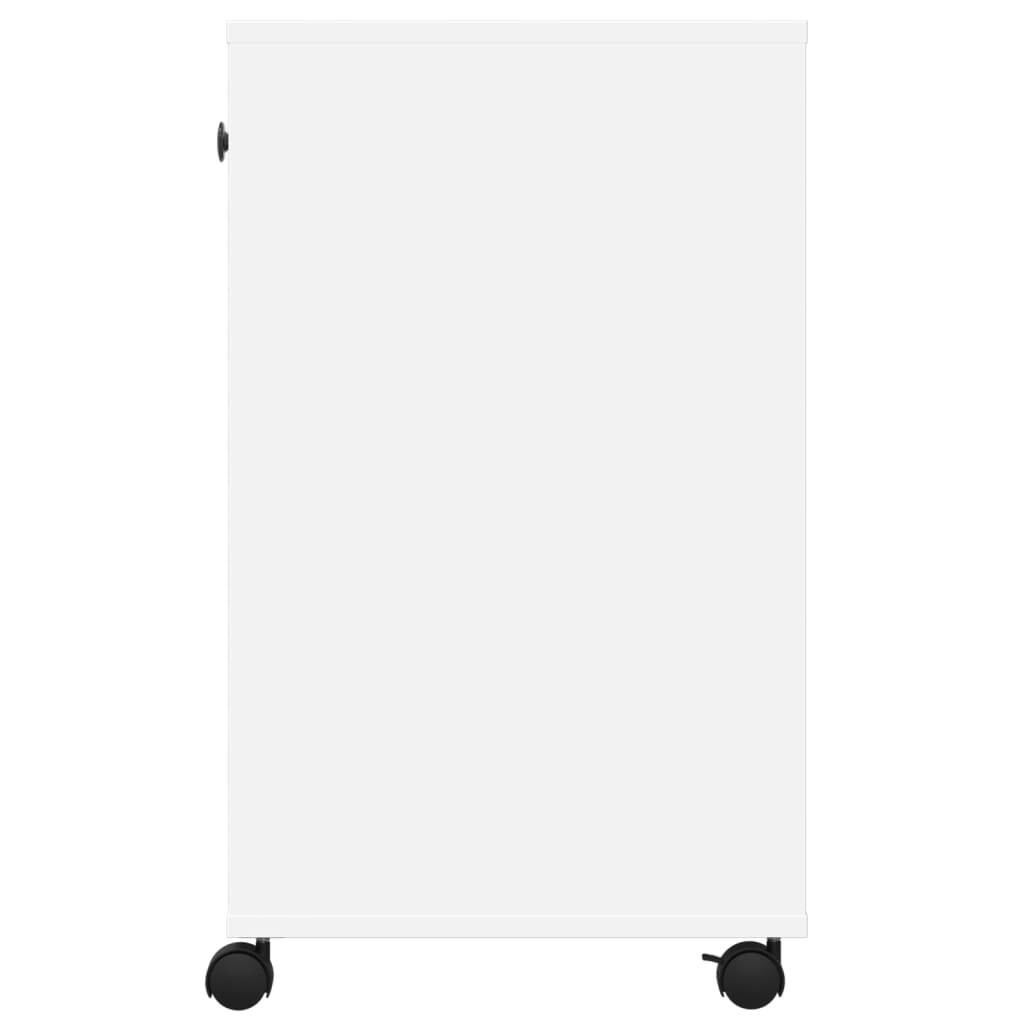 Stalak za pisač s kotačima bijeli 60 x 40 x 68,5 cm