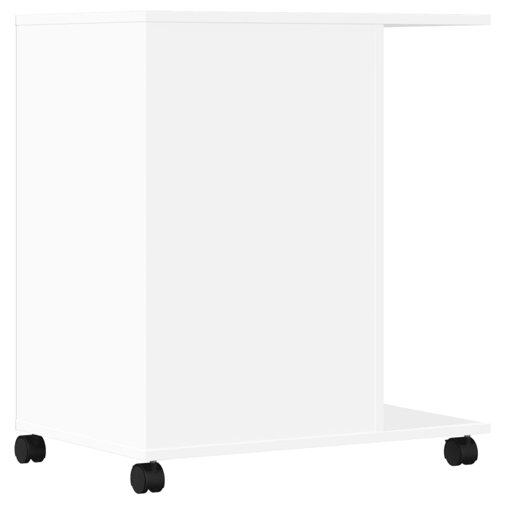 Stalak za pisač s kotačima bijeli 60 x 40 x 68,5 cm