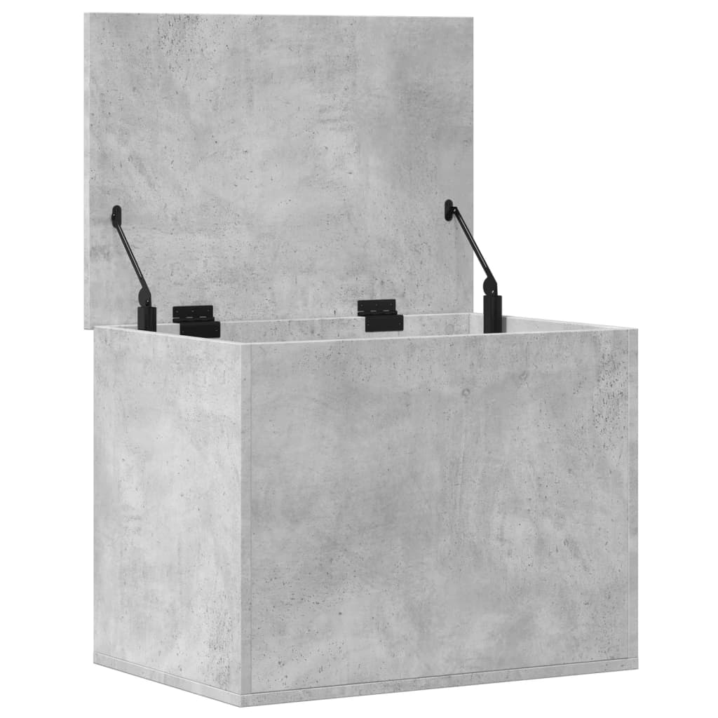 Kutija za pohranu boja betona 60x42x46 cm konstruirano drvo