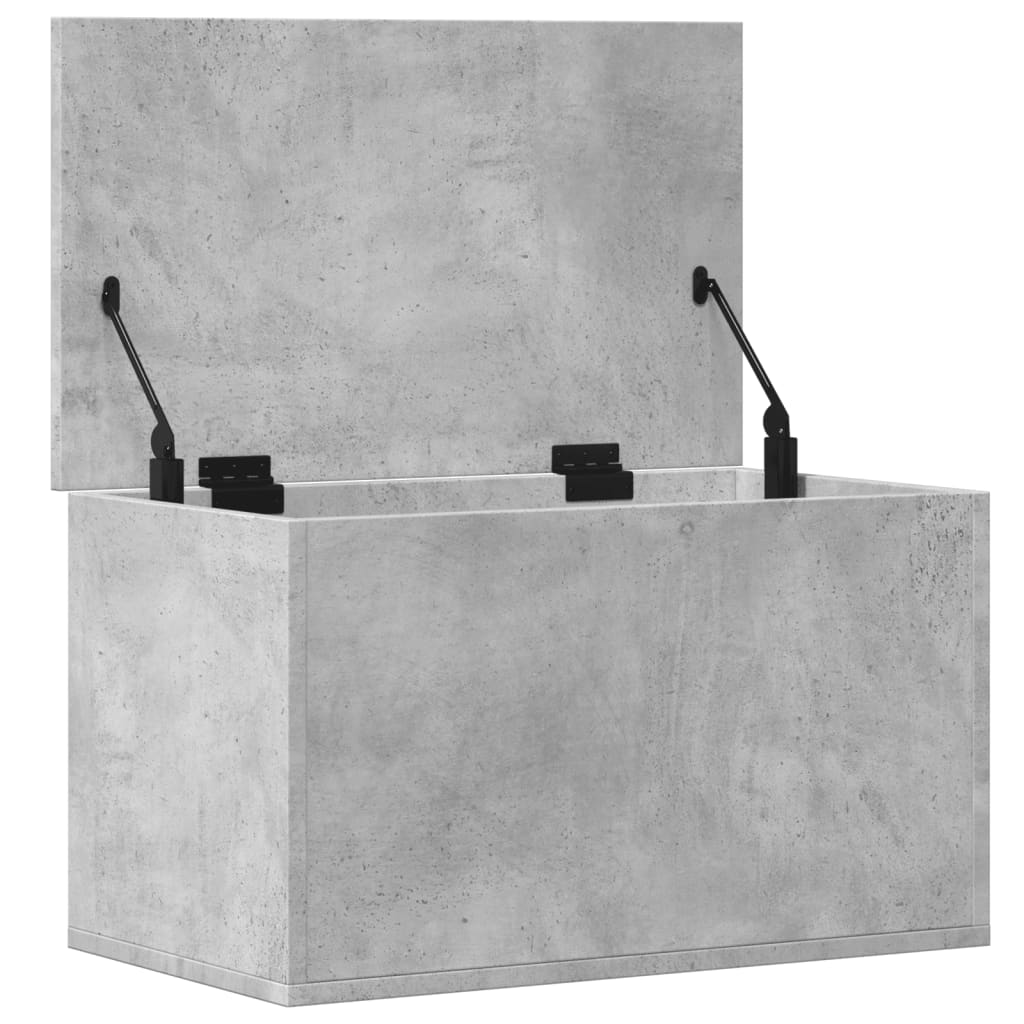 Kutija za pohranu boja betona 60 x 35 x 35 cm konstruirano drvo