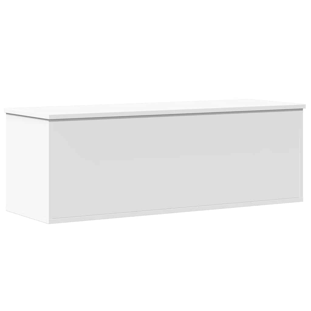 Kutija za pohranu bijela 102 x 35 x 35 cm od konstruiranog drva