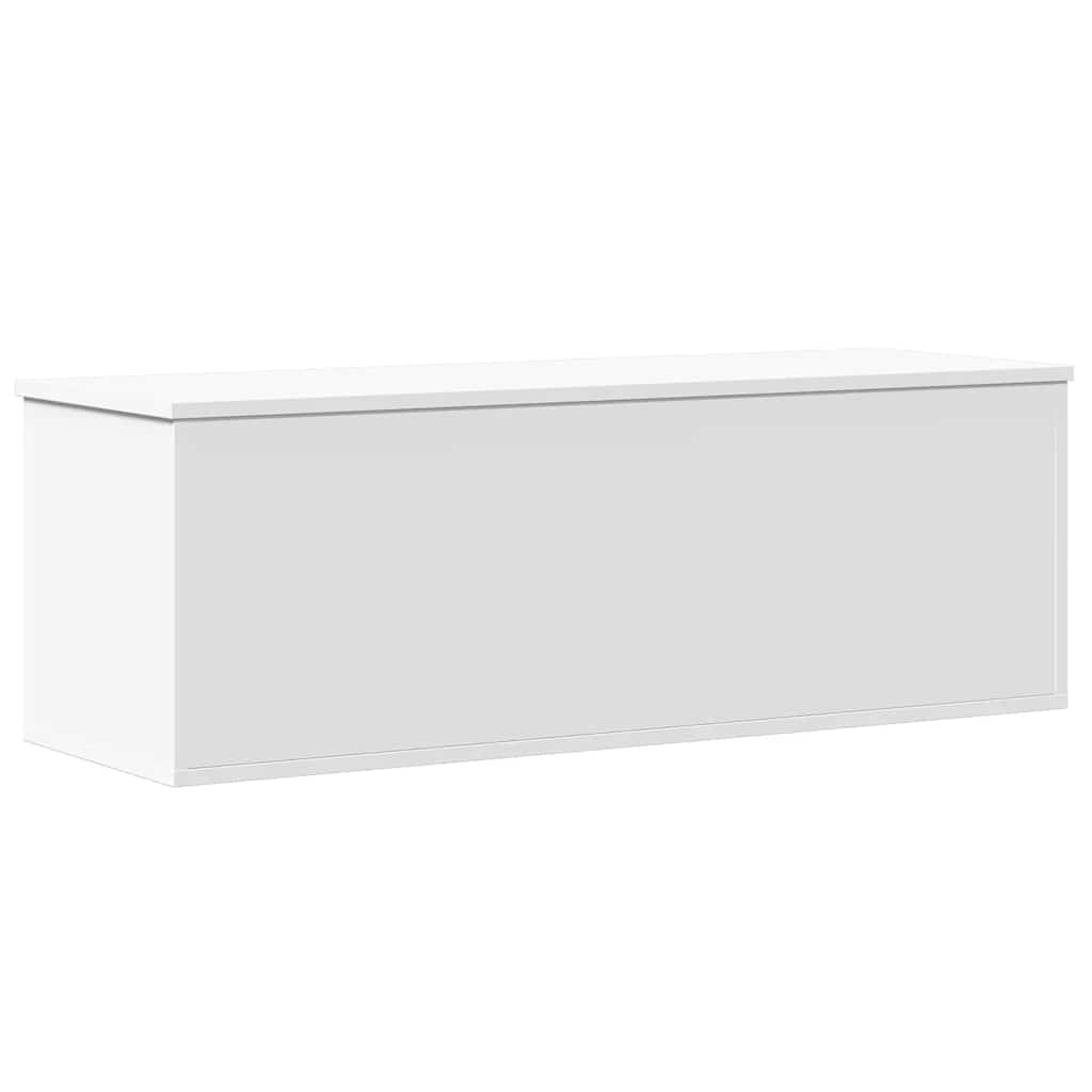 Kutija za pohranu bijela 102 x 35 x 35 cm od konstruiranog drva