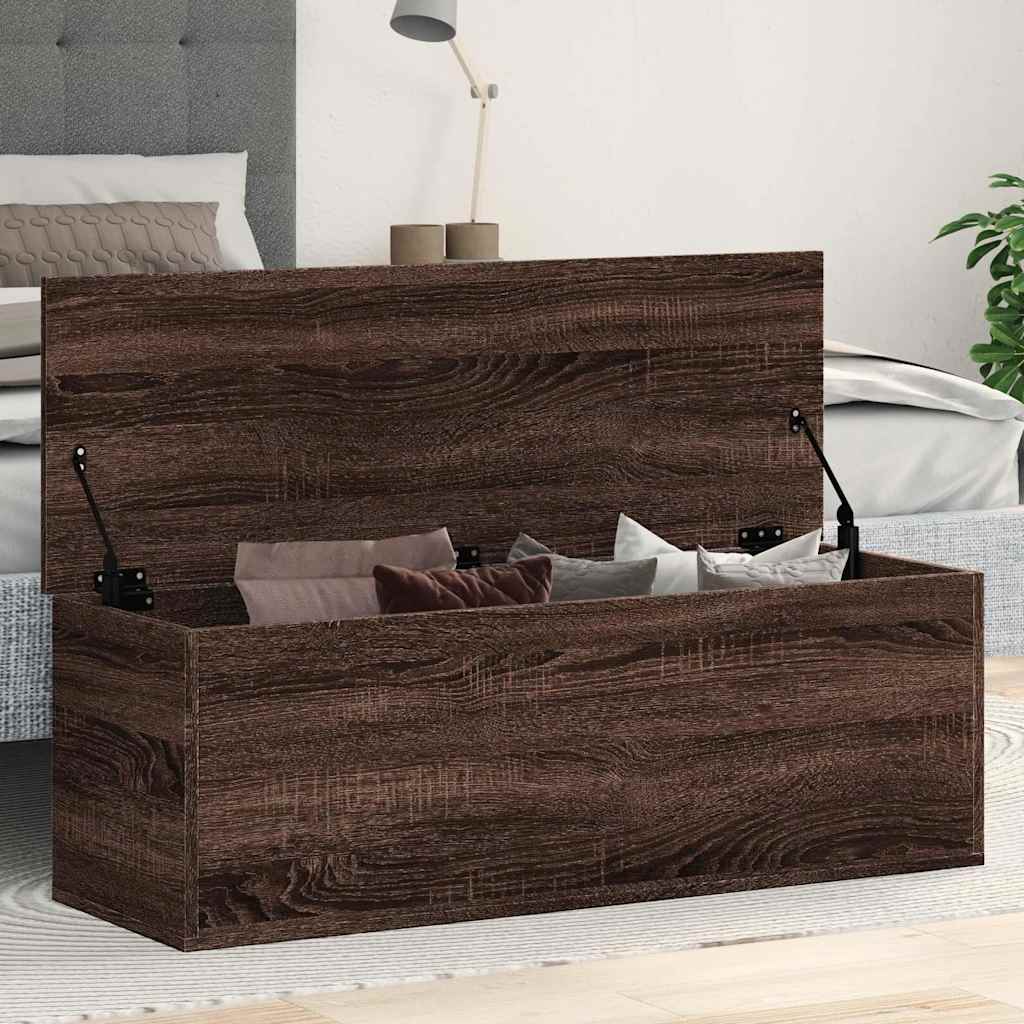 Kutija za pohranu boja hrasta 102x35x35 cm konstruirano drvo