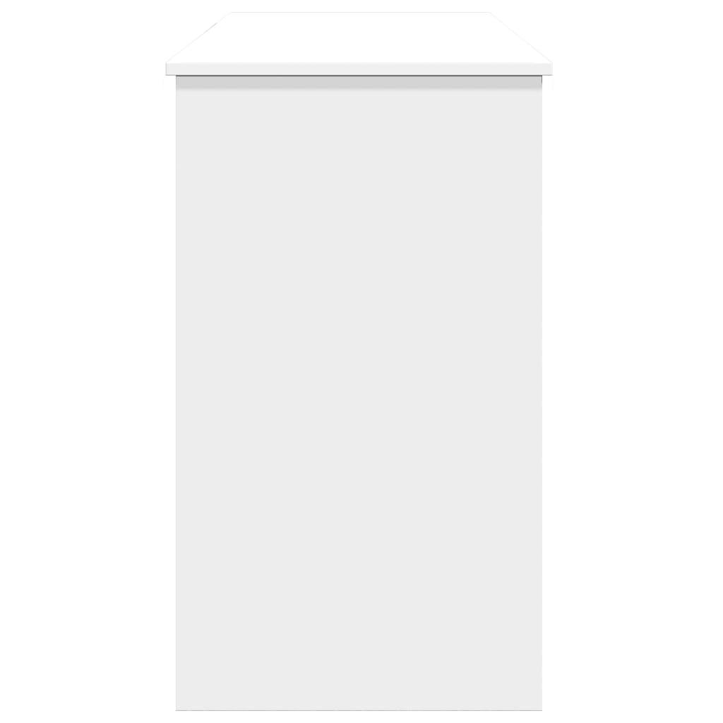 Toaletni stolić s ogledalom bijeli 100x45x76 cm