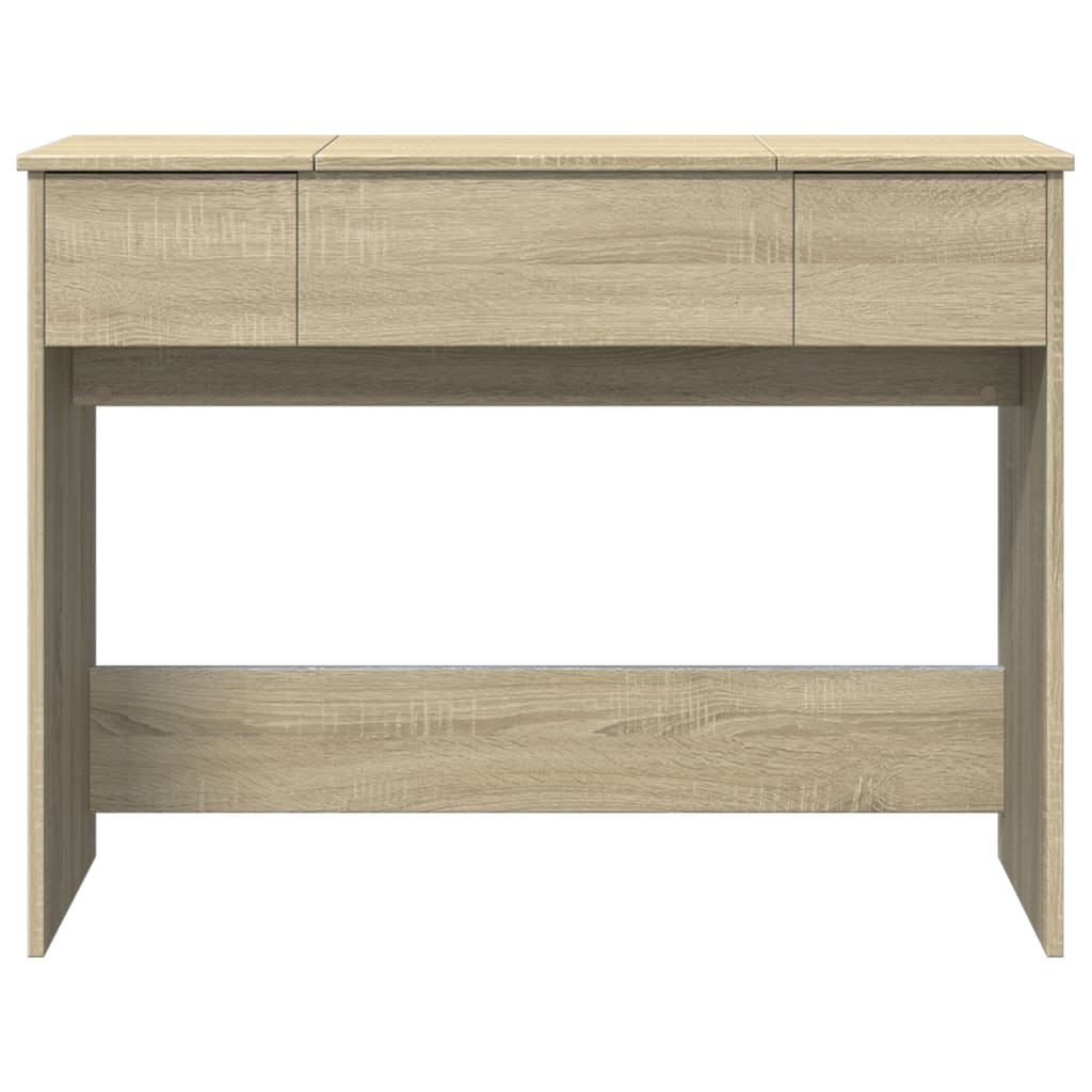 Toaletni stolić s ogledalom boja hrasta sonome 100x45x76 cm