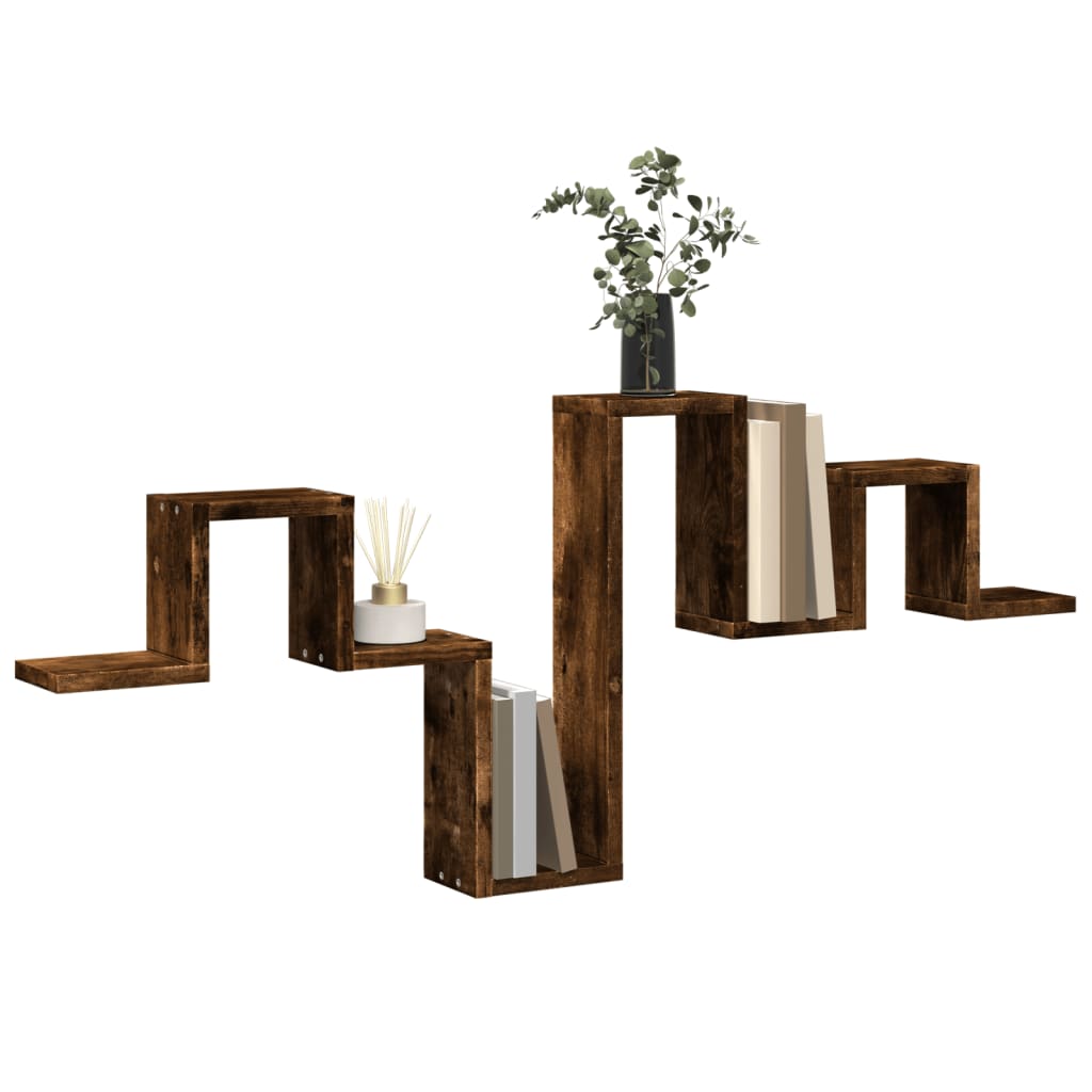 Zidna polica boja hrasta 104,5x10x43 cm od konstruiranog drva