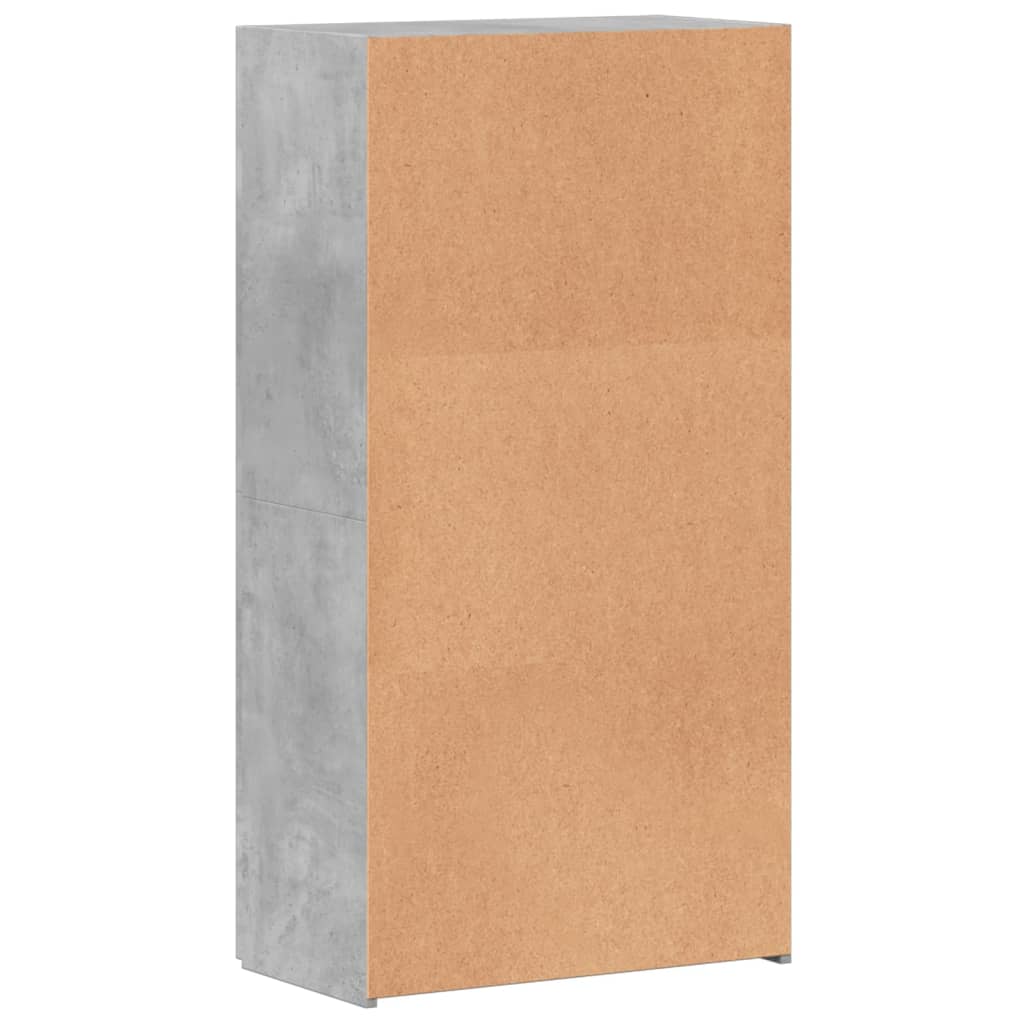 Ormarić za spise boja betona 60x32x115 cm konstruirano drvo